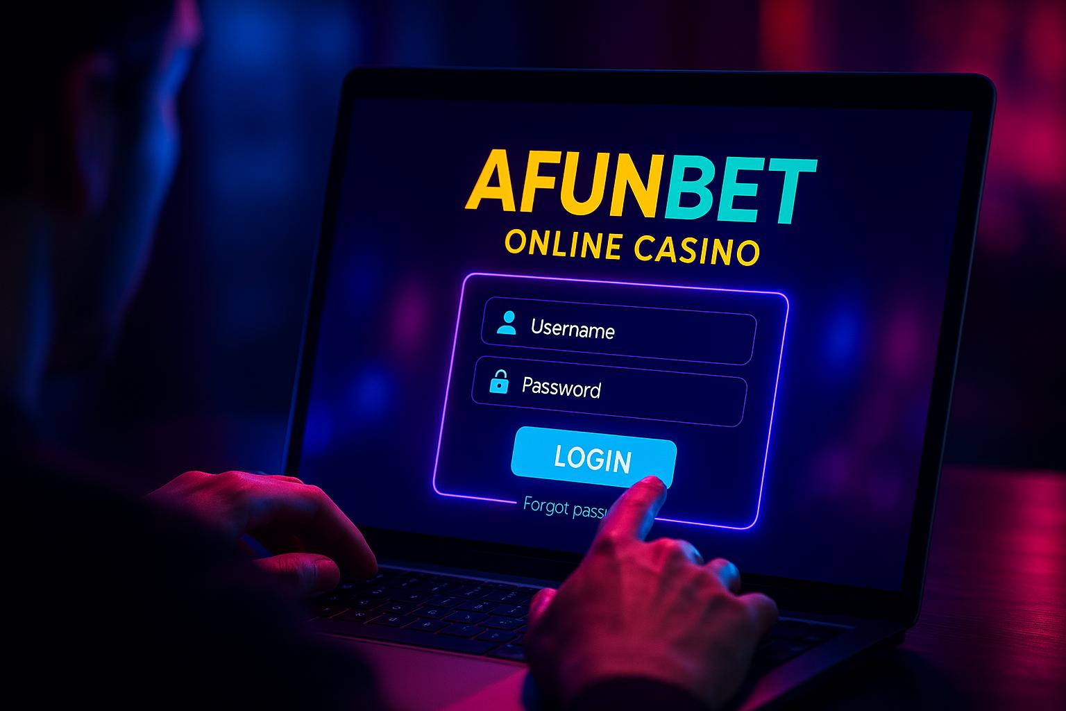 Criar uma nova Conta no plataforma AFUNBET